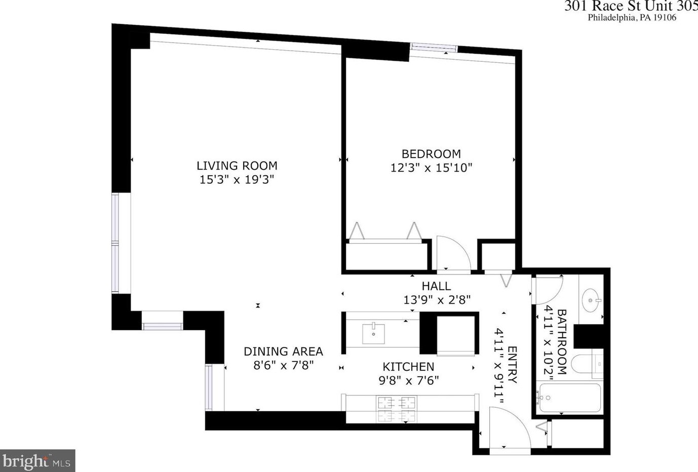 301 Race St, Philadelphia PA  19106-1824 exterior