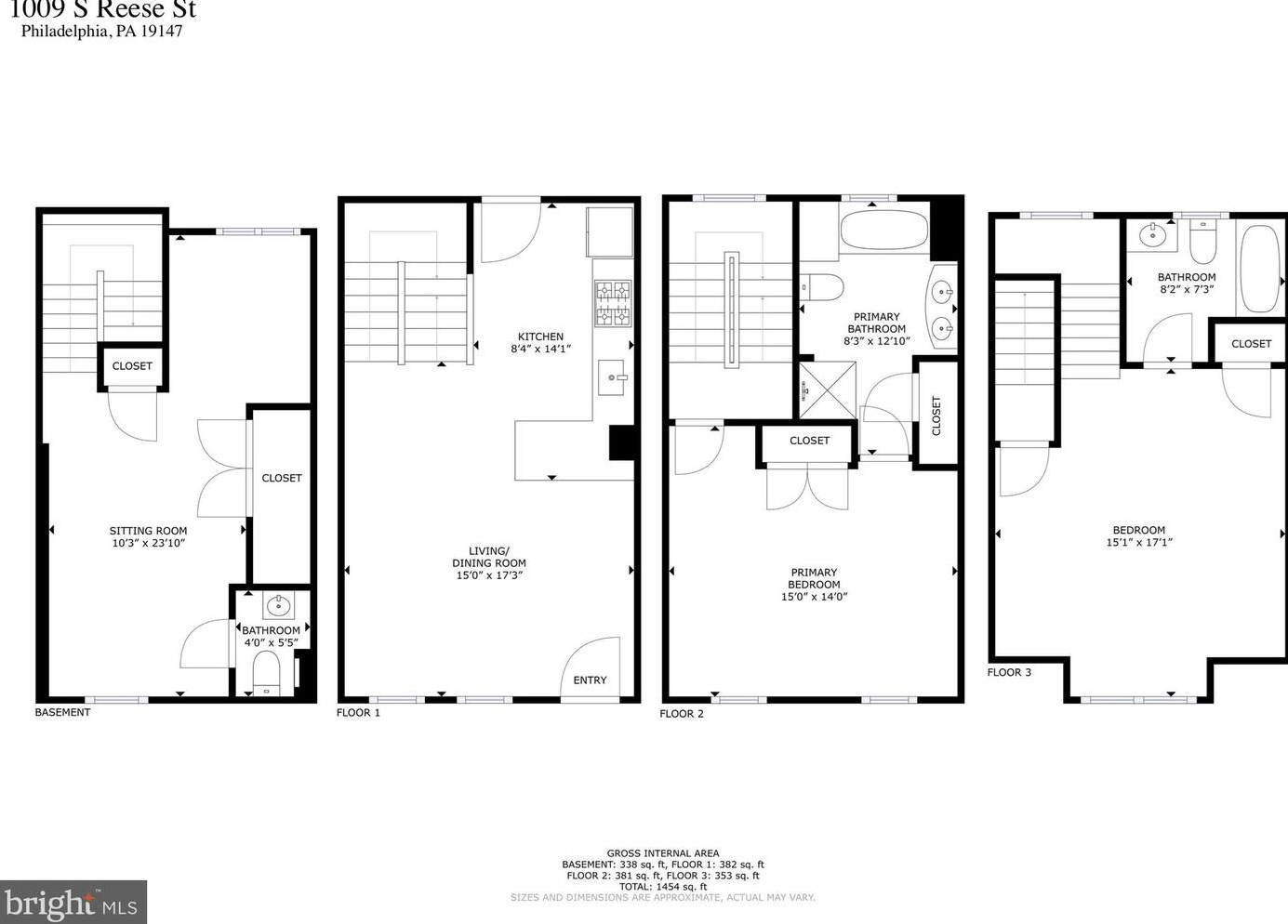 1009 Reese St, Philadelphia PA  19147-4023 exterior