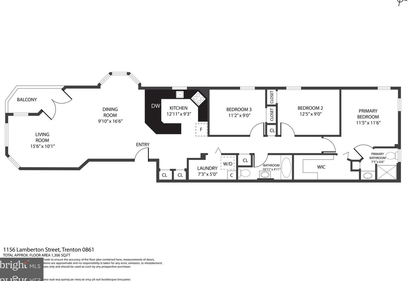 1156 Lamberton St, Trenton NJ  08611-3565 exterior