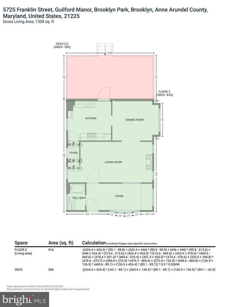 5725 Franklin St, Baltimore MD  21225-3705 exterior