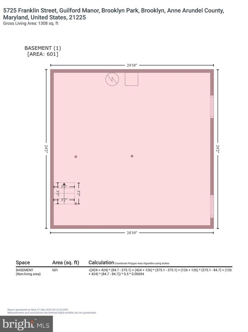 5725 Franklin St, Baltimore MD  21225-3705 exterior