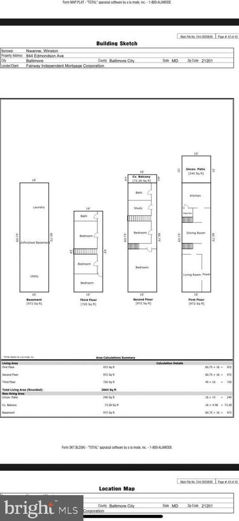 844 Edmondson Ave, Baltimore MD  21201-1405 exterior