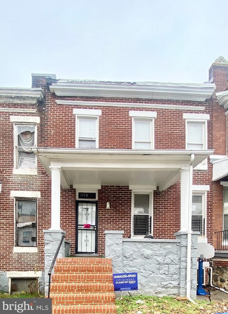 1718 Pulaski St, Baltimore MD  21217-1140 exterior