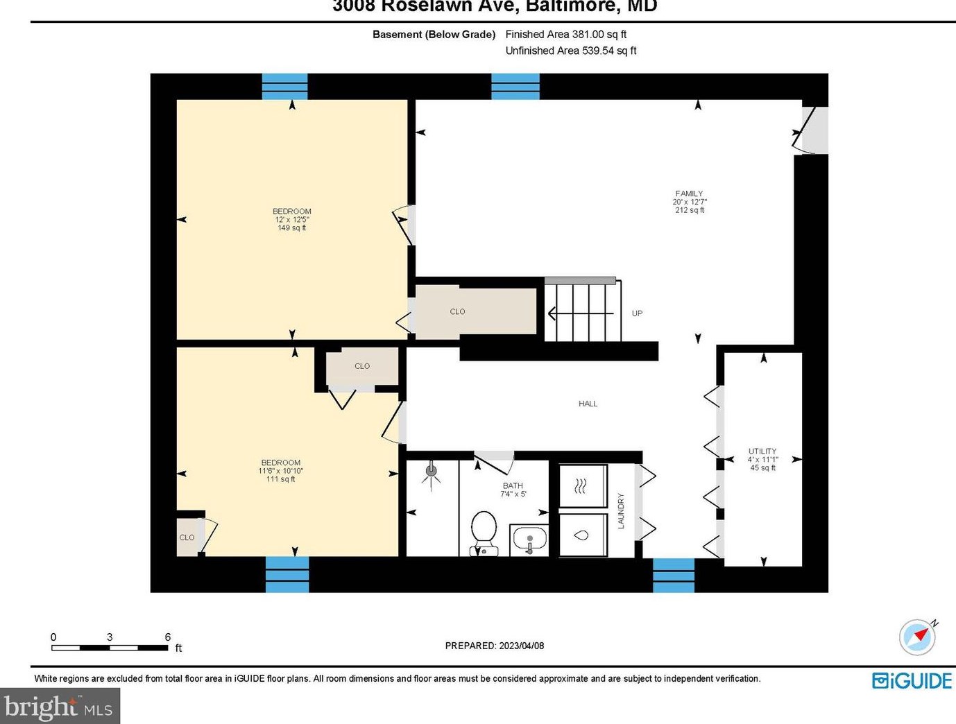 3008 Roselawn Ave, Baltimore MD  21214-1824 exterior