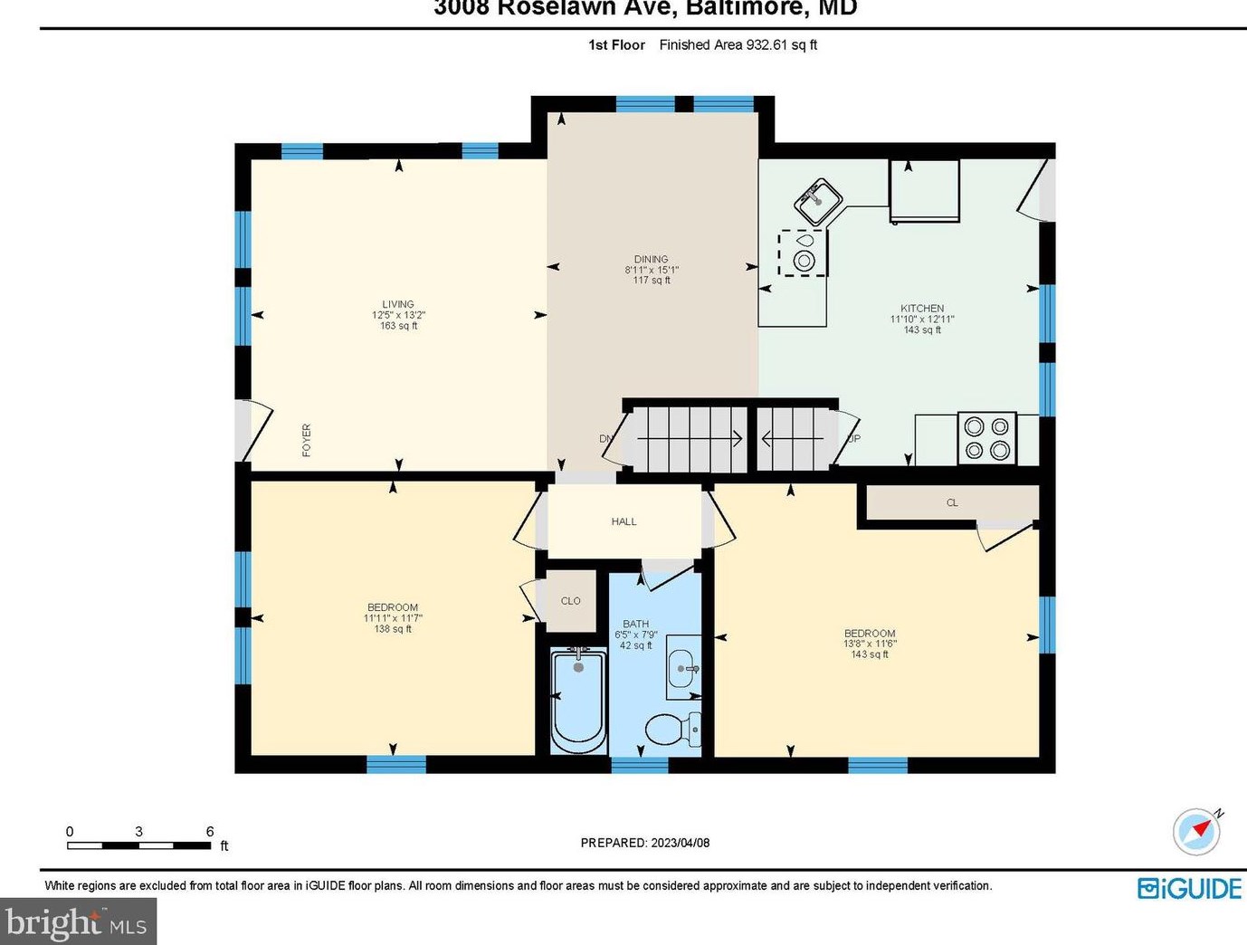 3008 Roselawn Ave, Baltimore MD  21214-1824 exterior