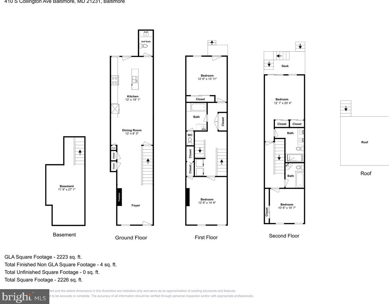 410 Collington Ave, Baltimore MD  21231-1308 exterior