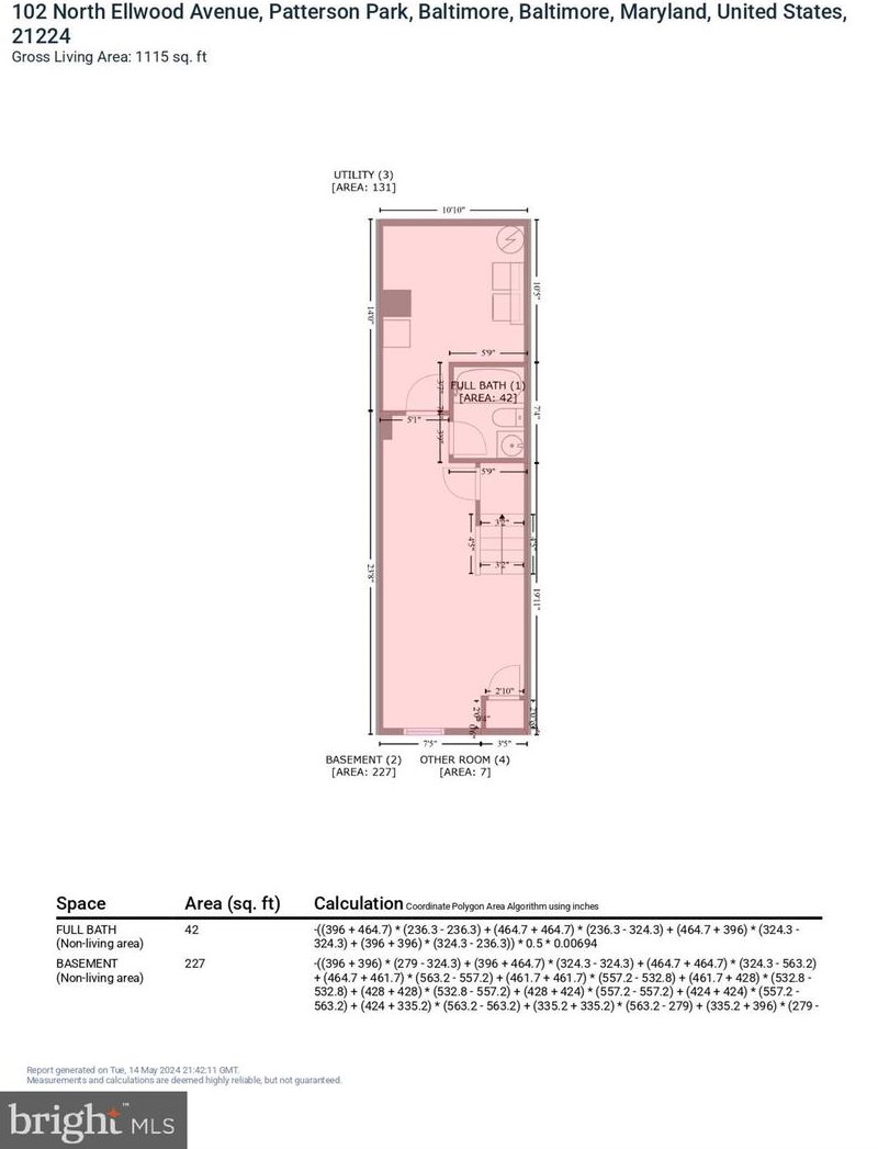 102 Ellwood Ave, Baltimore MD  21224-1307 exterior