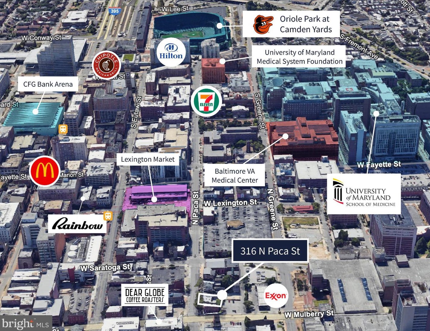 316 Paca St, Baltimore MD 21201-1814 exterior