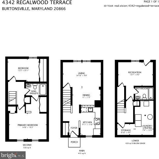 4342 Regalwood Terrace, Burtonsville, MD 20866
