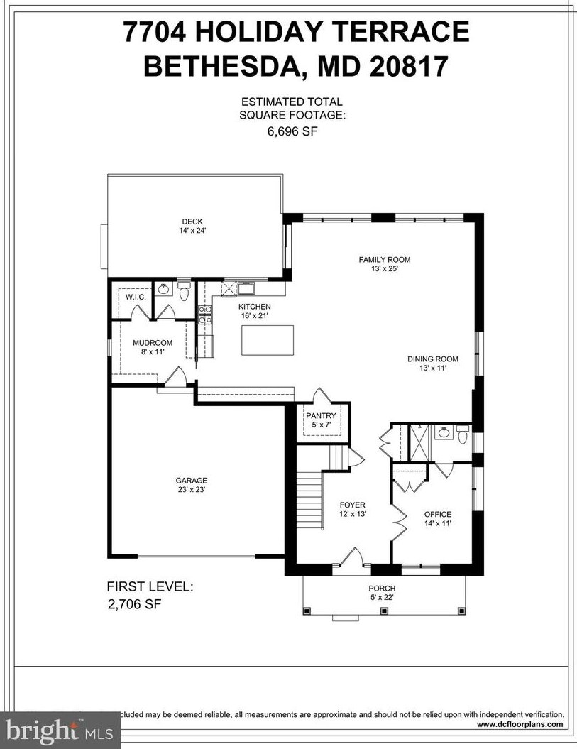 7704 Holiday Ter, Bethesda MD  20817-6616 exterior