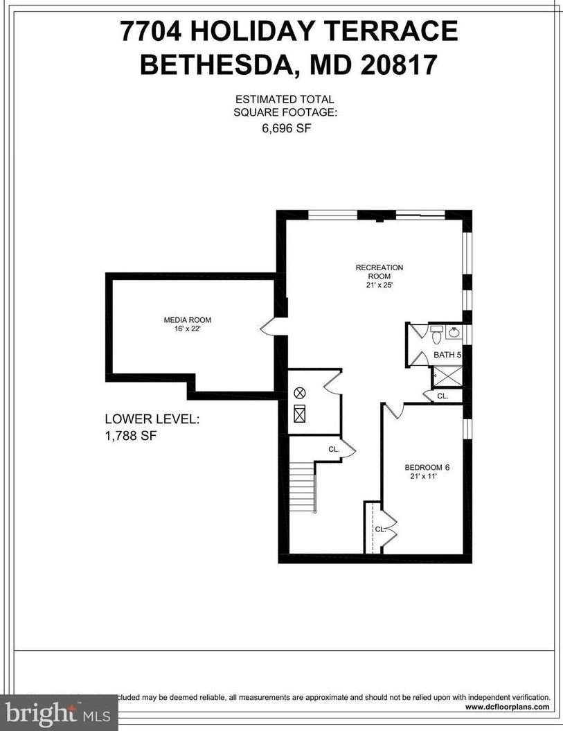 7704 Holiday Ter, Bethesda MD  20817-6616 exterior