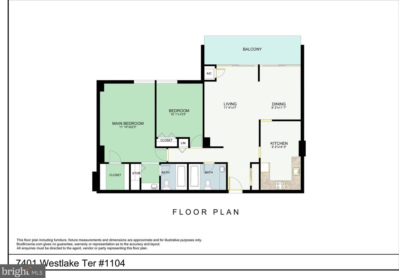 7401 Westlake Terrace #1104, Bethesda, MD 20817
