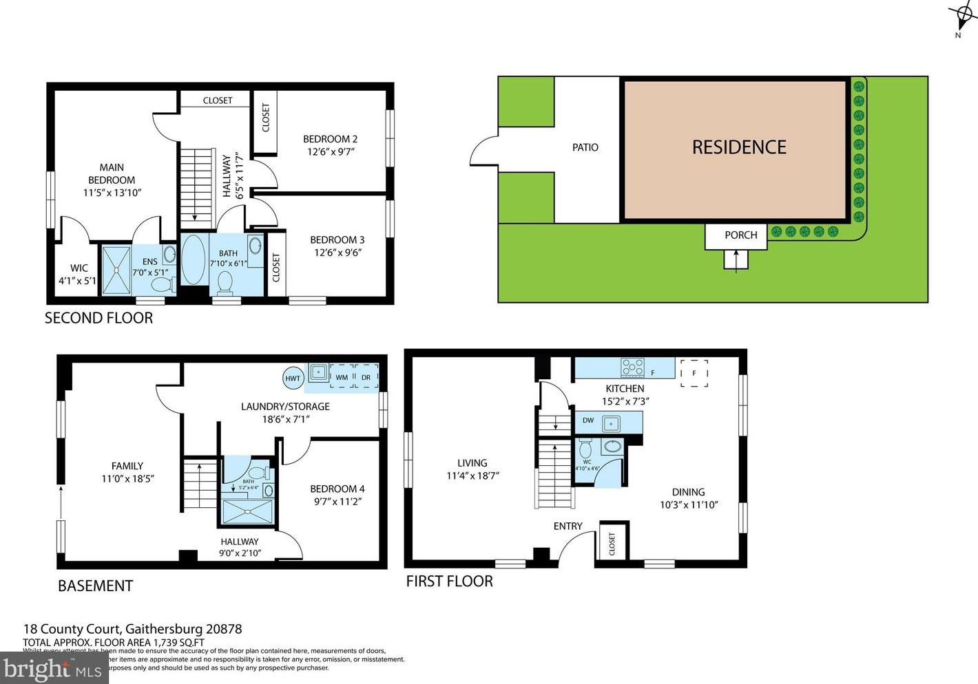 18 County Ct, Gaithersburg MD  20878-2811 exterior