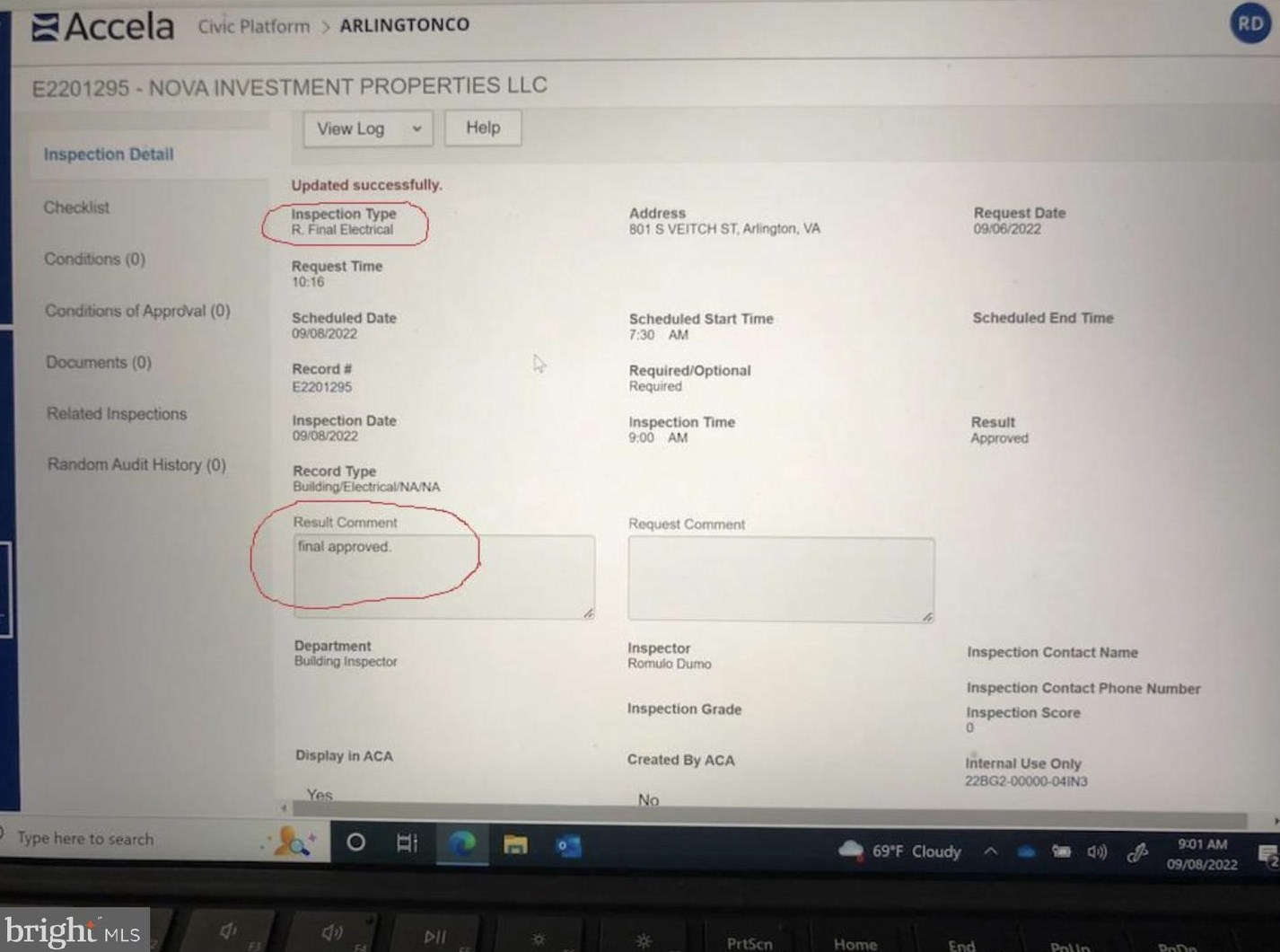 801 Veitch St, Arlington VA  22204-2124 exterior