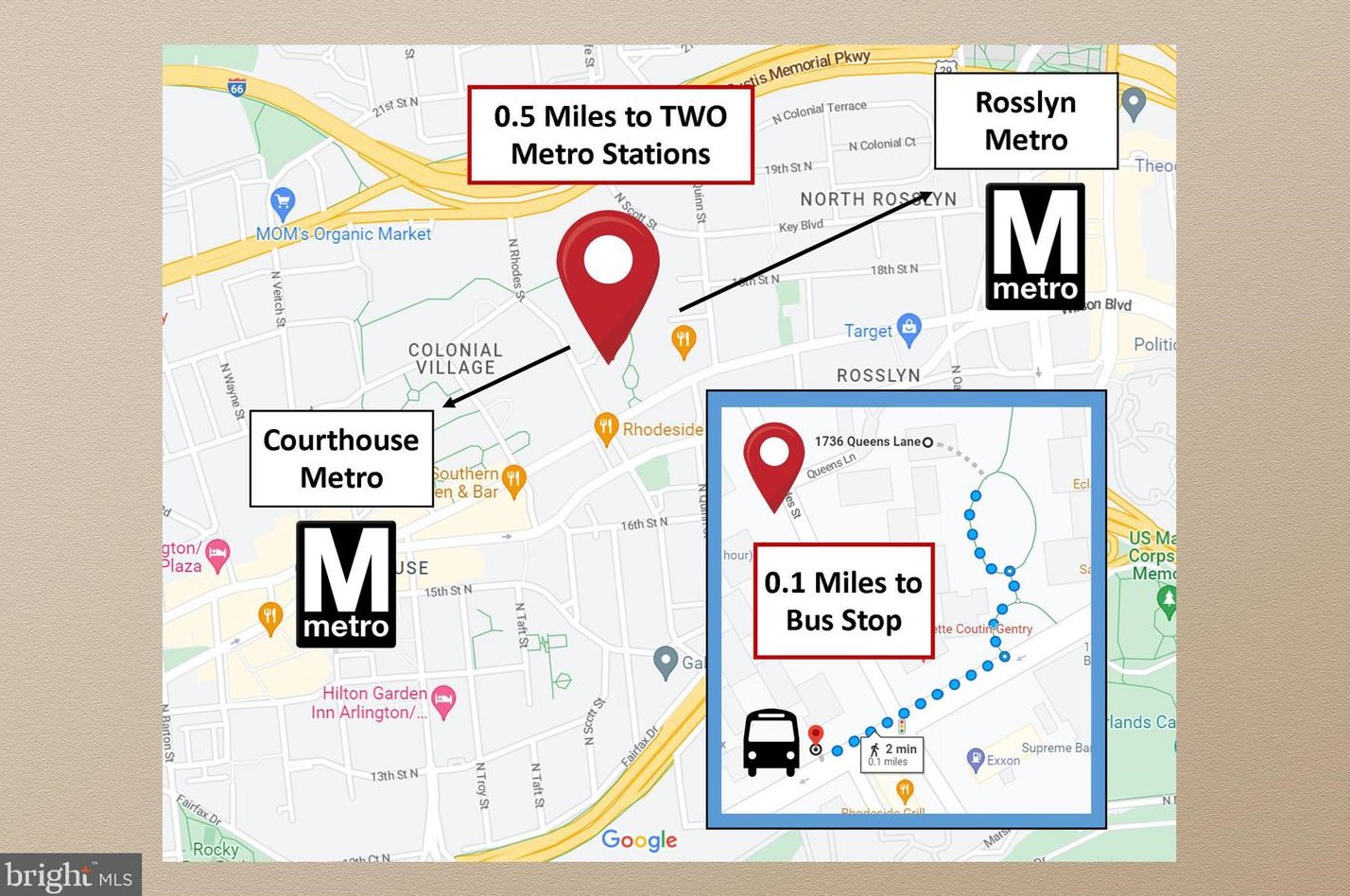 1736 Queens Ln, Arlington VA 22201-3014 exterior