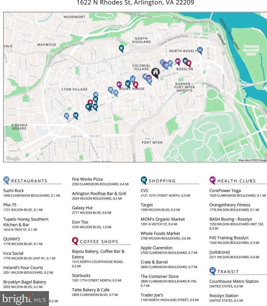 1622 Rhodes St, Arlington VA 22201-3119 exterior