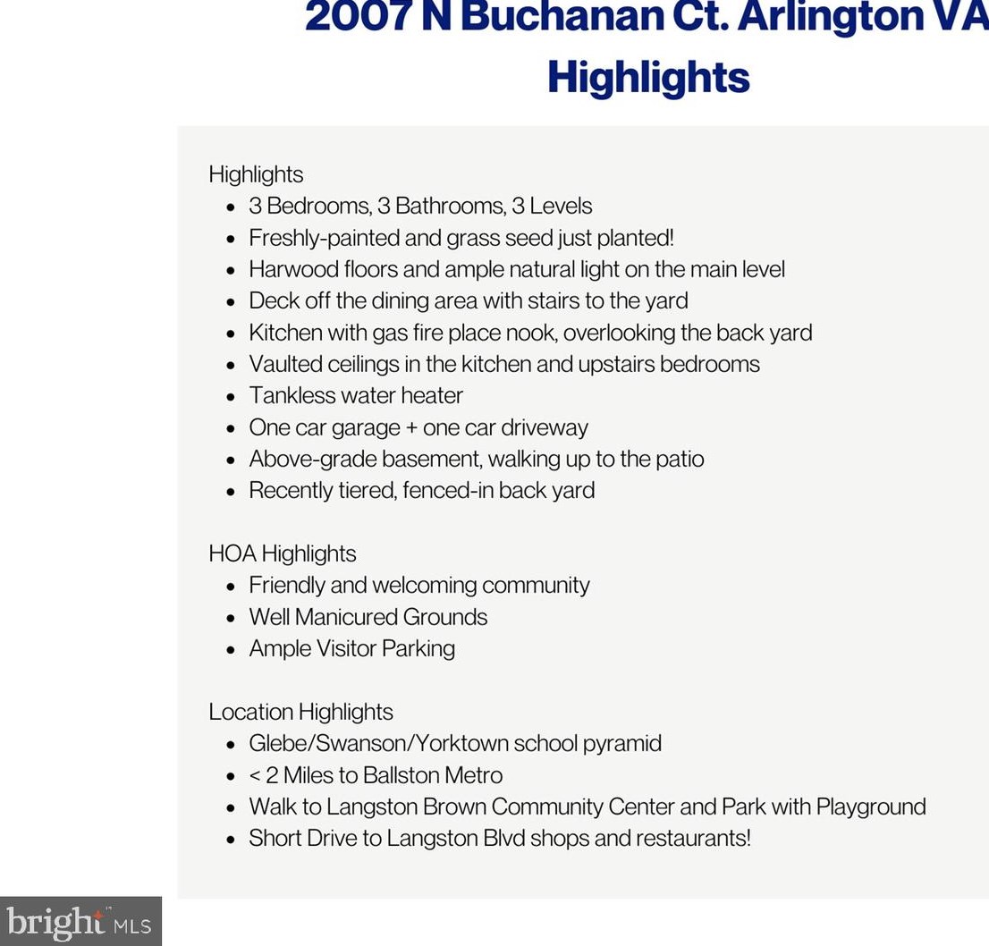 2007 Buchanan Ct, Arlington VA  22207-2096 exterior