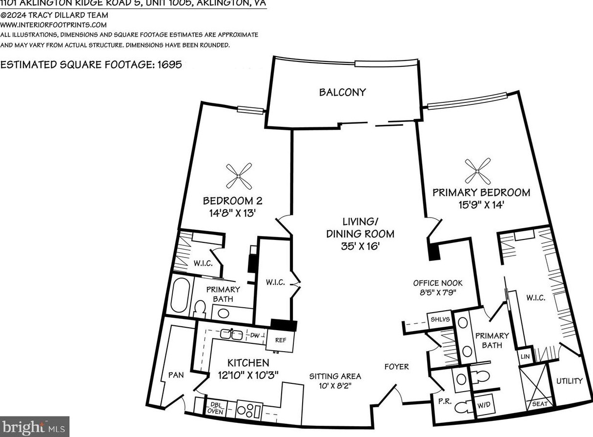 1101 Arlington Ridge Rd, Arlington VA  22202-1951 exterior