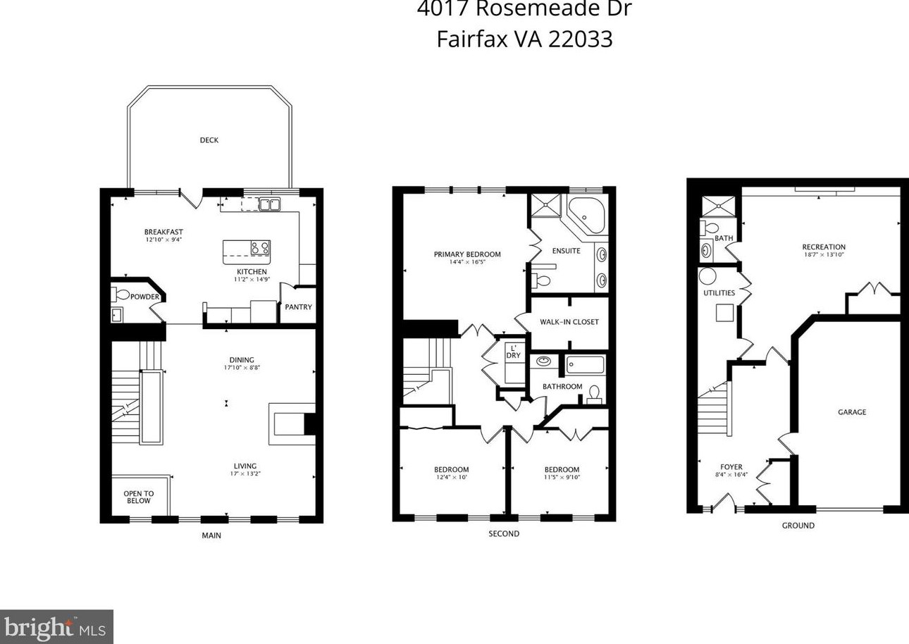 4017 Rosemeade Dr, Fairfax VA  22033-2873 exterior