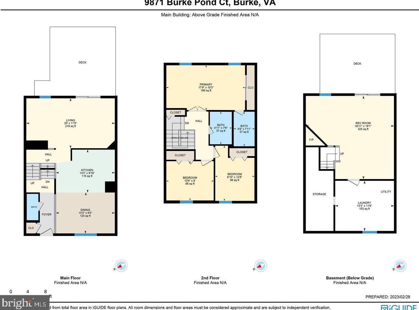 9871 Burke Pond Ct, Springfield VA  22015-2955 exterior