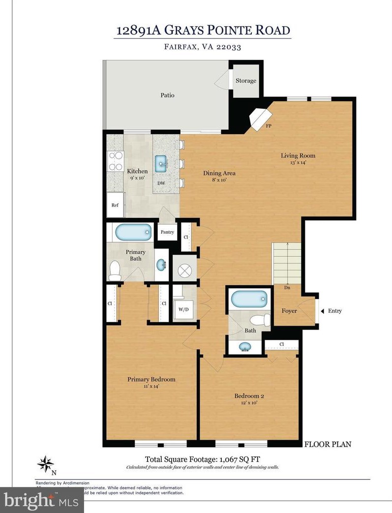 12891 Grays Pointe Rd, Fairfax VA  22033-2142 exterior