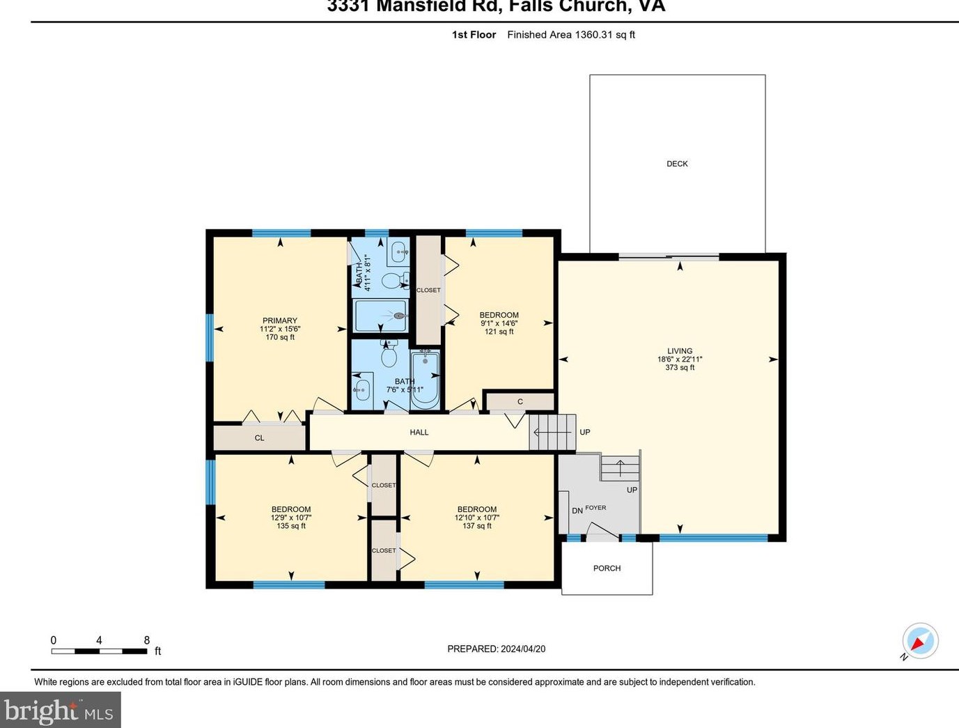 3331 Mansfield Rd, Falls Church VA  22041-1709 exterior