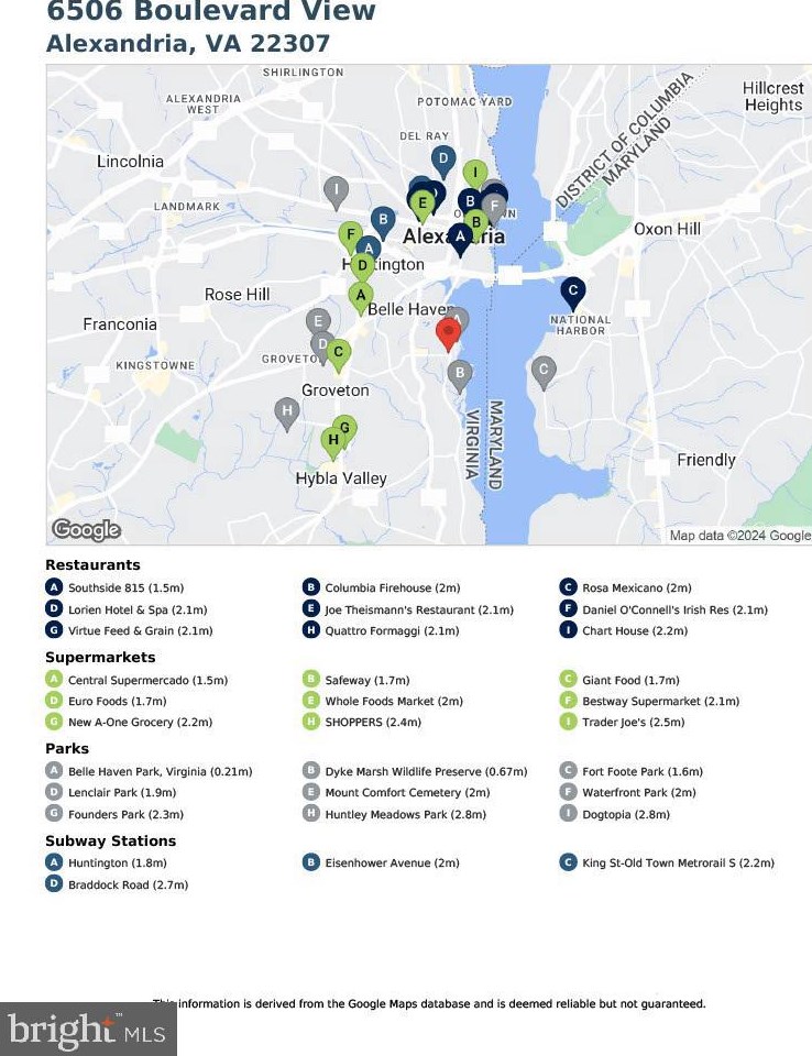 6506 Boulevard Vw, Alexandria VA 22307-6558 exterior